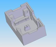 Development of moulds and parts, 3 D model Ansicht A, Omnipack